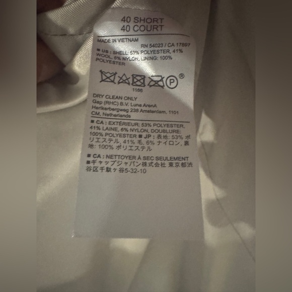 Banana Republic Light Tan Men's Herringbone Blazer - Picture 4 of 5